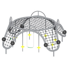 儿童拱形爬网(图3) 儿童拱形爬网(图3)