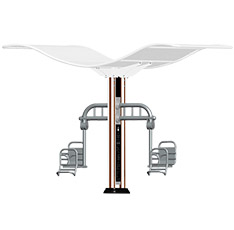 双柱儿童摇篮(图3) 双柱儿童摇篮(图3)