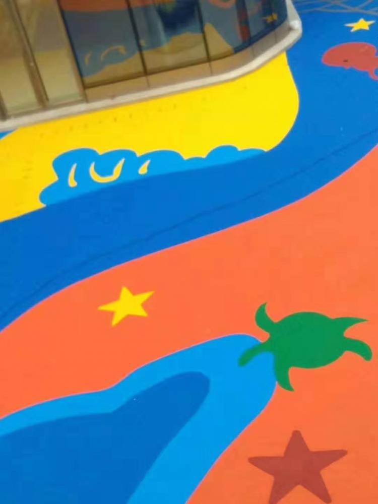 山东青岛epdm小区内弹性健身步道，弹性塑胶地面，弹性跑步路径施工厂家(图3)